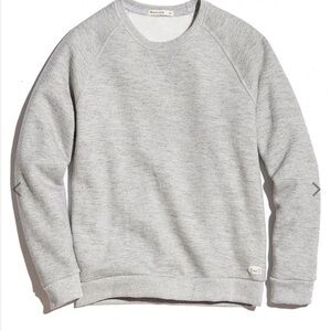 Unisex marine layer new w/tag eco gray long sleeve Sherpa crewneck top size med